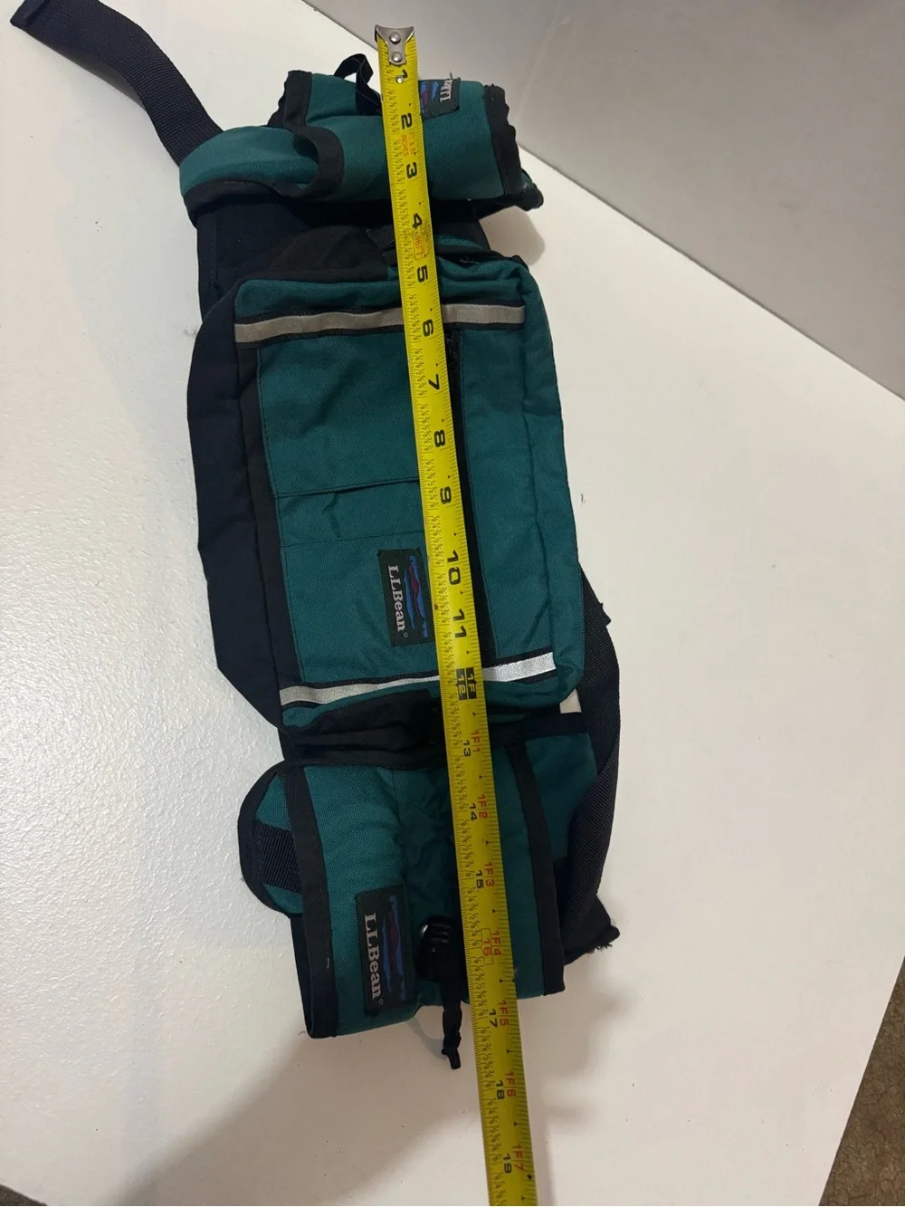 vintage green L.L. Bean 3-in-1 Cordura nylon lumbar fanny pack